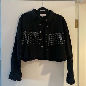 Black fringe jacket